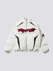 Y2K Jacke Zip Up – bestickt, Bomberjacke im japanischen Design