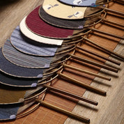 Japanischer Uchiwa-Fächer 'Shoji' – Inszenierte Aufnahme im japanischen Stil