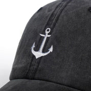 Anker-Cap 'Marine Lord' – Nahaufnahme Baseball Cap mit japanischem Motiv