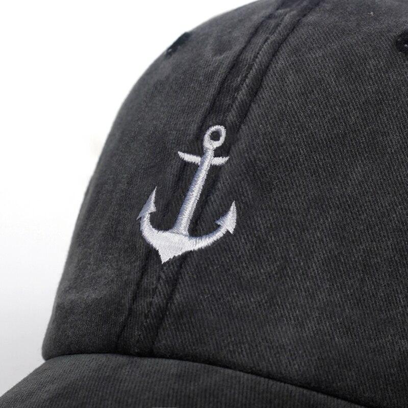 Anker-Cap 'Marine Lord' – Nahaufnahme Baseball Cap mit japanischem Motiv
