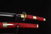 Zoro Katana (One Piece) – Styling-Aufnahme im traditionellen japanischen Stil