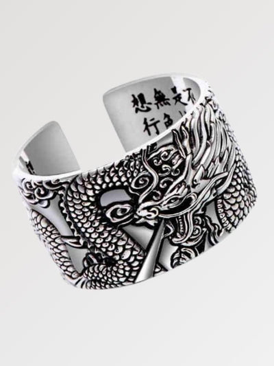 Silberner Ryujin-Drachenring