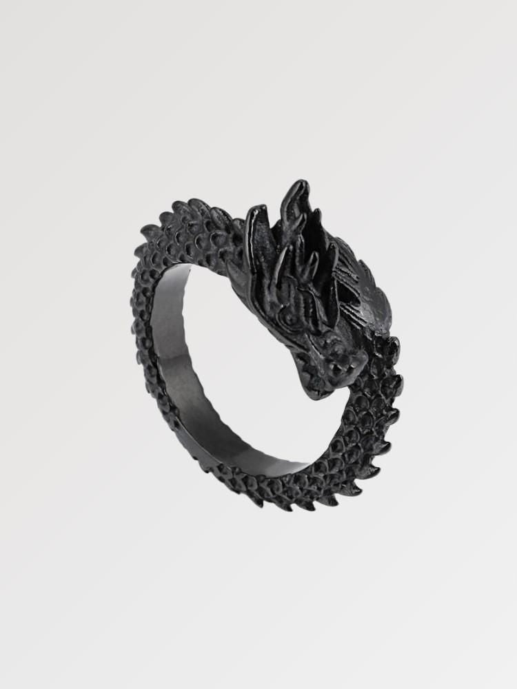 Chinesischer Drachenring 'Huanglong' – verstellbar, Ring im japanischen Design