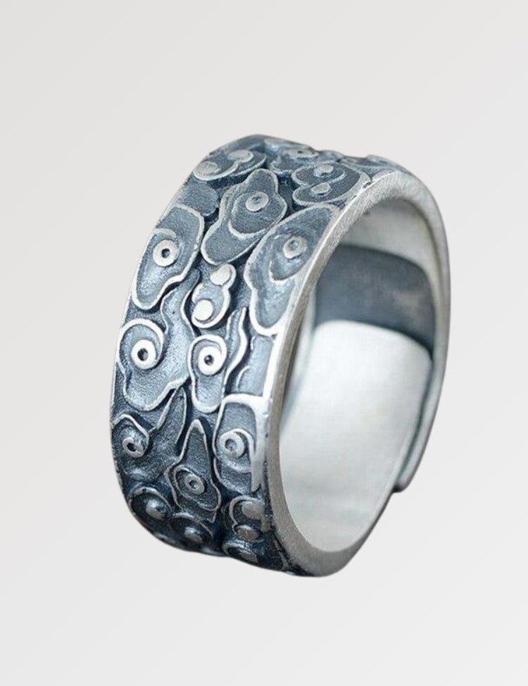 Japanischer Silberring 'Kochino' – Ring im japanischen Stil für Herren und Damen