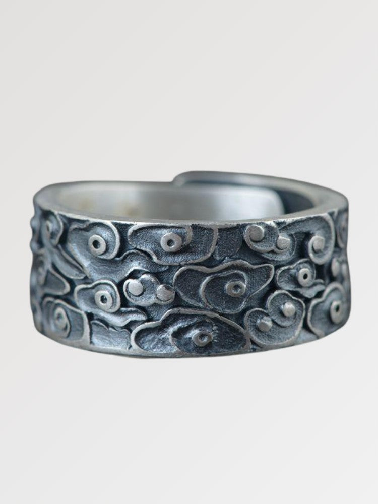 Japanischer Silberring 'Kochino' – verstellbar, Ring im japanischen Design
