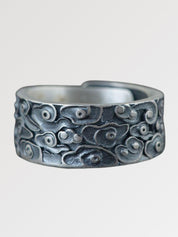 Japanischer Silberring 'Kochino' – verstellbar, Ring im japanischen Design
