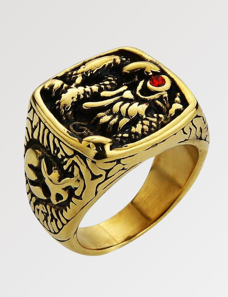 Japanischer Siegelring – verstellbar, Ring im japanischen Design