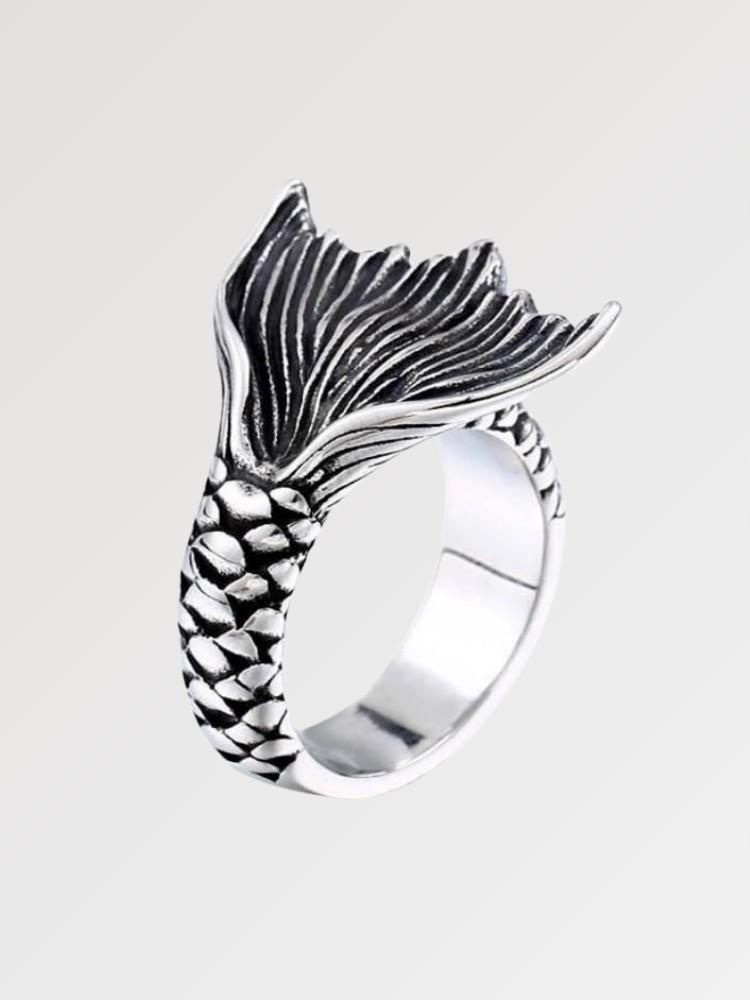 Koi-Karpfen-Ring 'Island River' – Ring im japanischen Stil für Herren und Damen