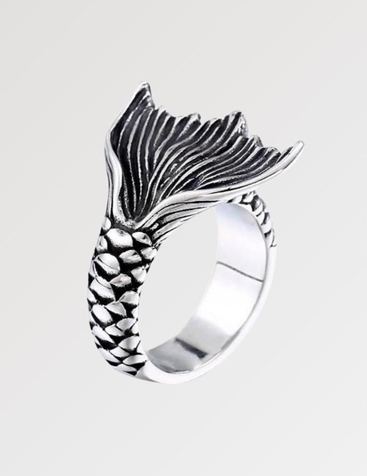Koi-Karpfen-Ring 'Island River' – Ring im japanischen Stil für Herren und Damen