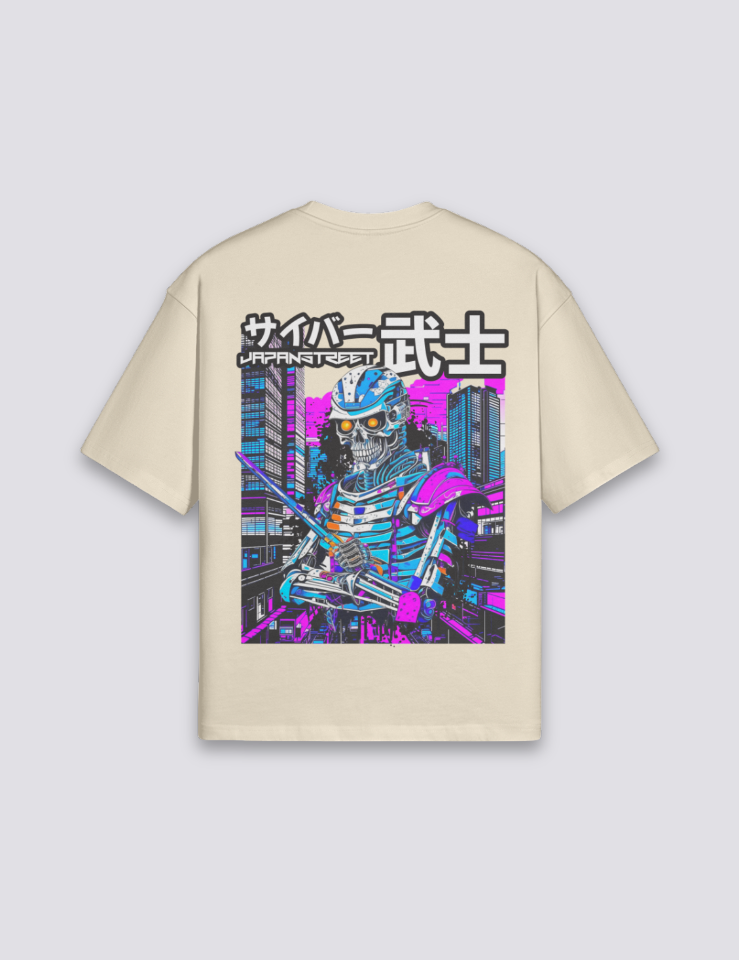 Cyberpunk T-Shirt – Oversize, T-Shirt im japanischen Design