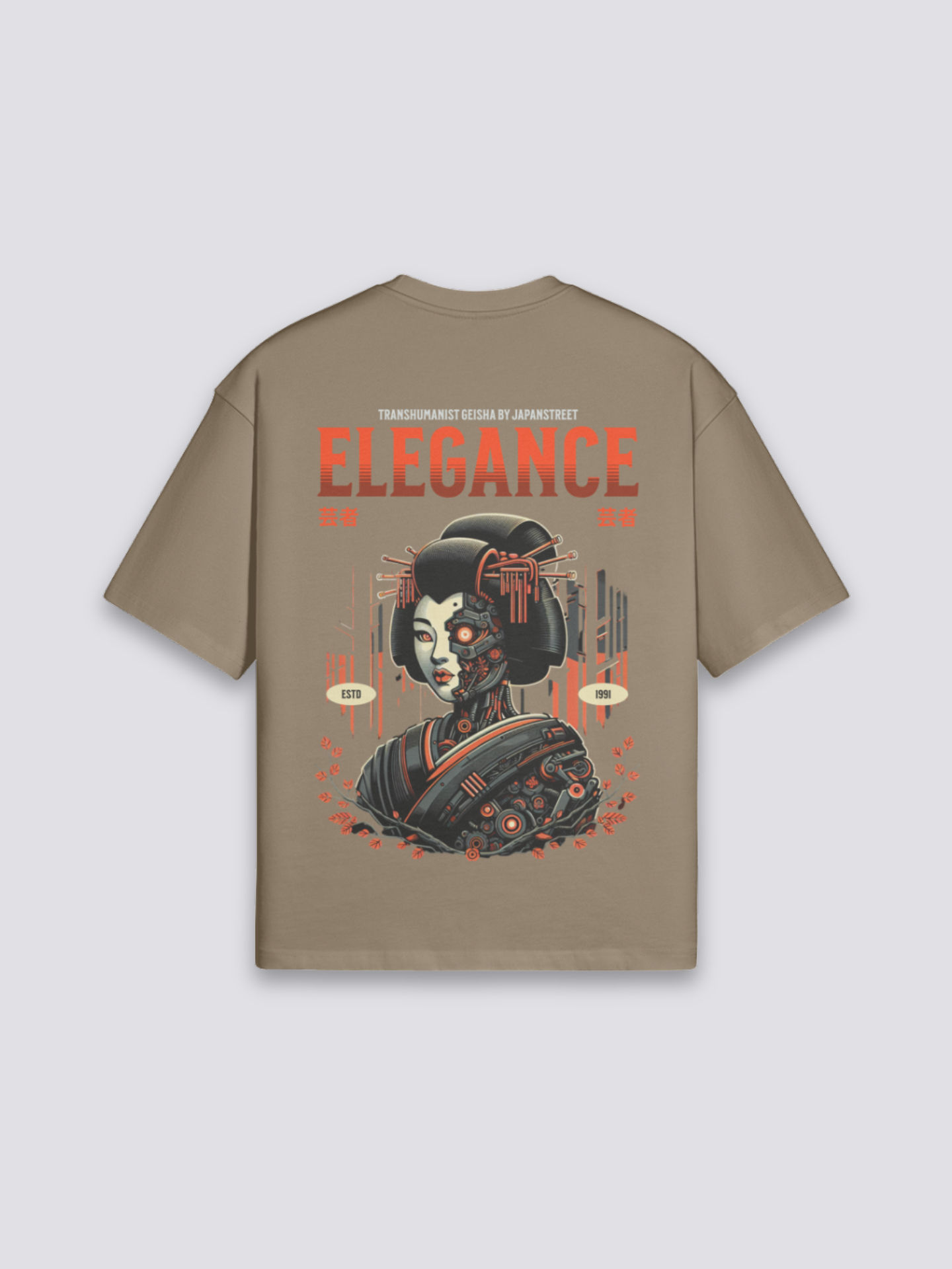 Japanisch inspiriertes T-Shirt – Oversize, T-Shirt im japanischen Design