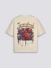 Japanisches T-Shirt in Übergröße – Detail: japanisches Motiv, T-Shirt japanischen Stil