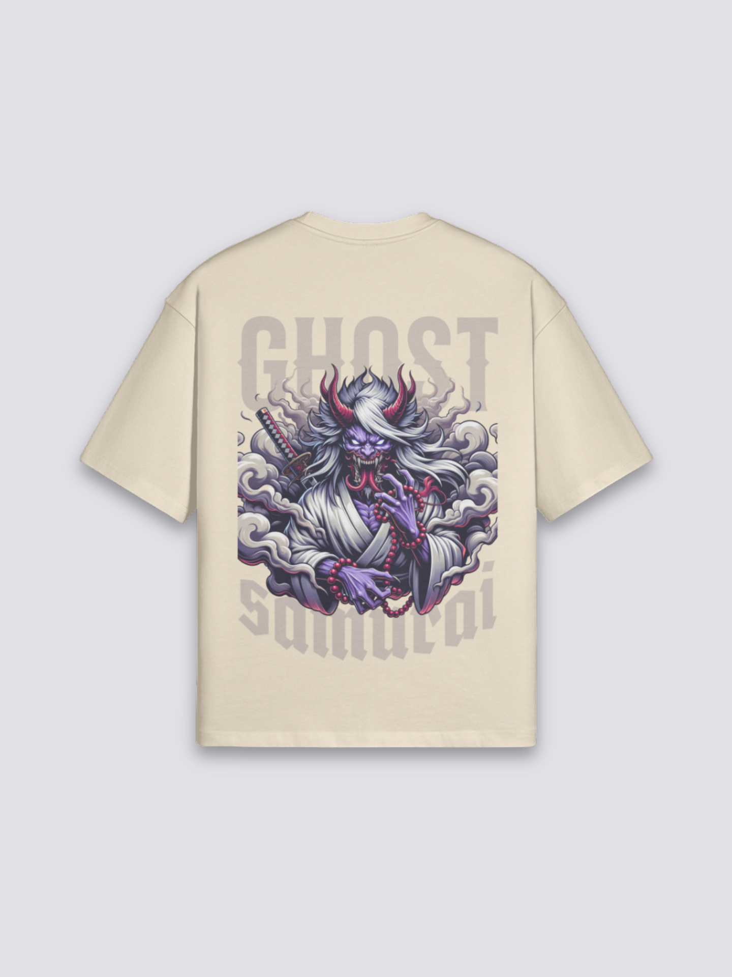 T-Shirt im japanischen Stil – Detail: japanisches Motiv, T-Shirt japanischen Stil