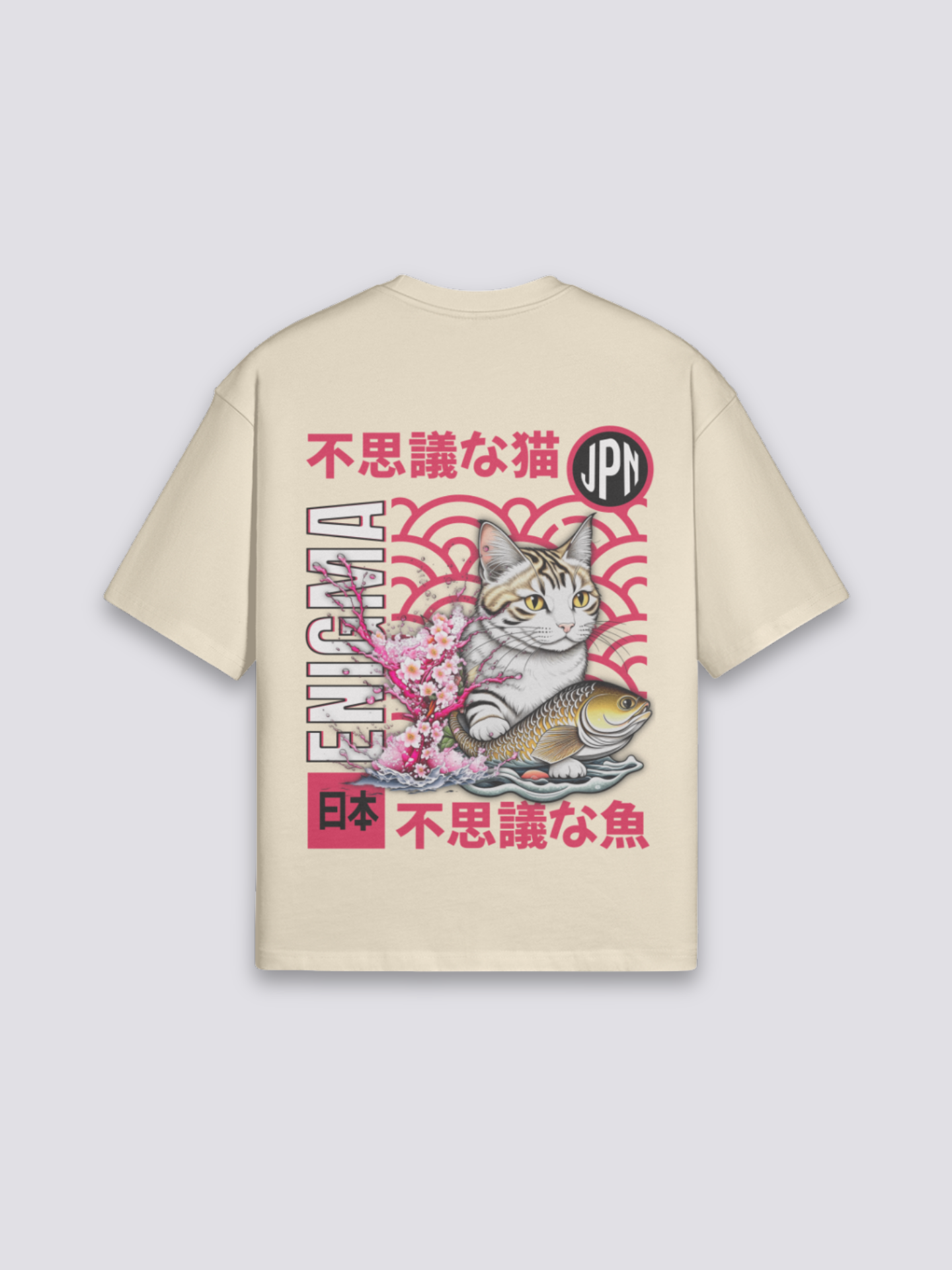 Traditionelles japanisches T-Shirt – T-Shirt für den Alltag, Premium-Qualität