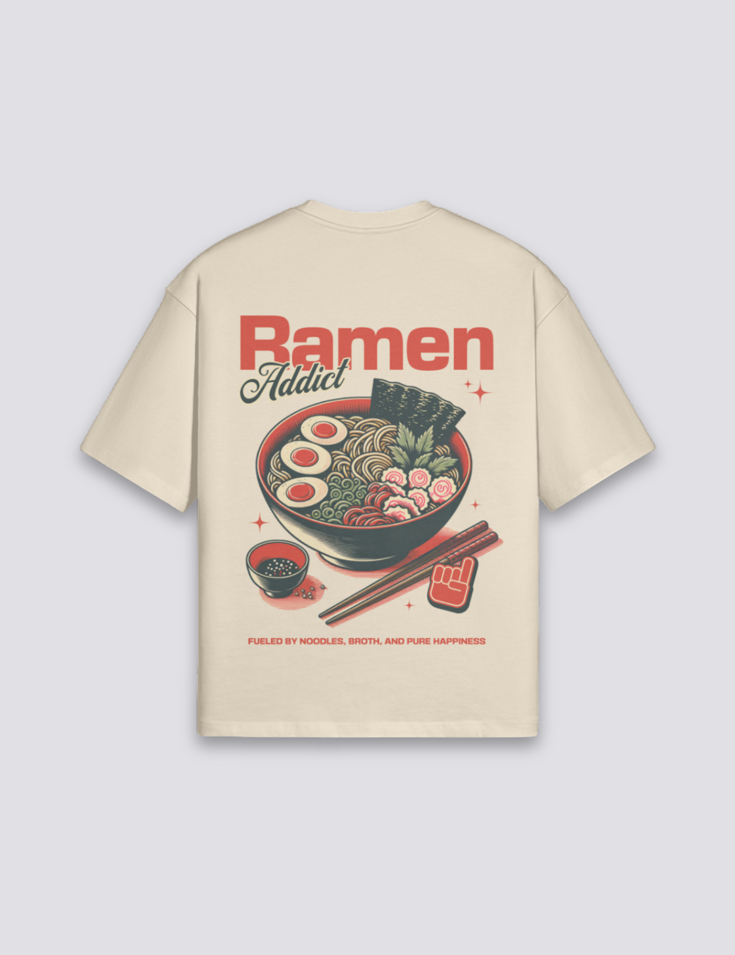 Ramen T-Shirt – Oversize, T-Shirt im japanischen Design