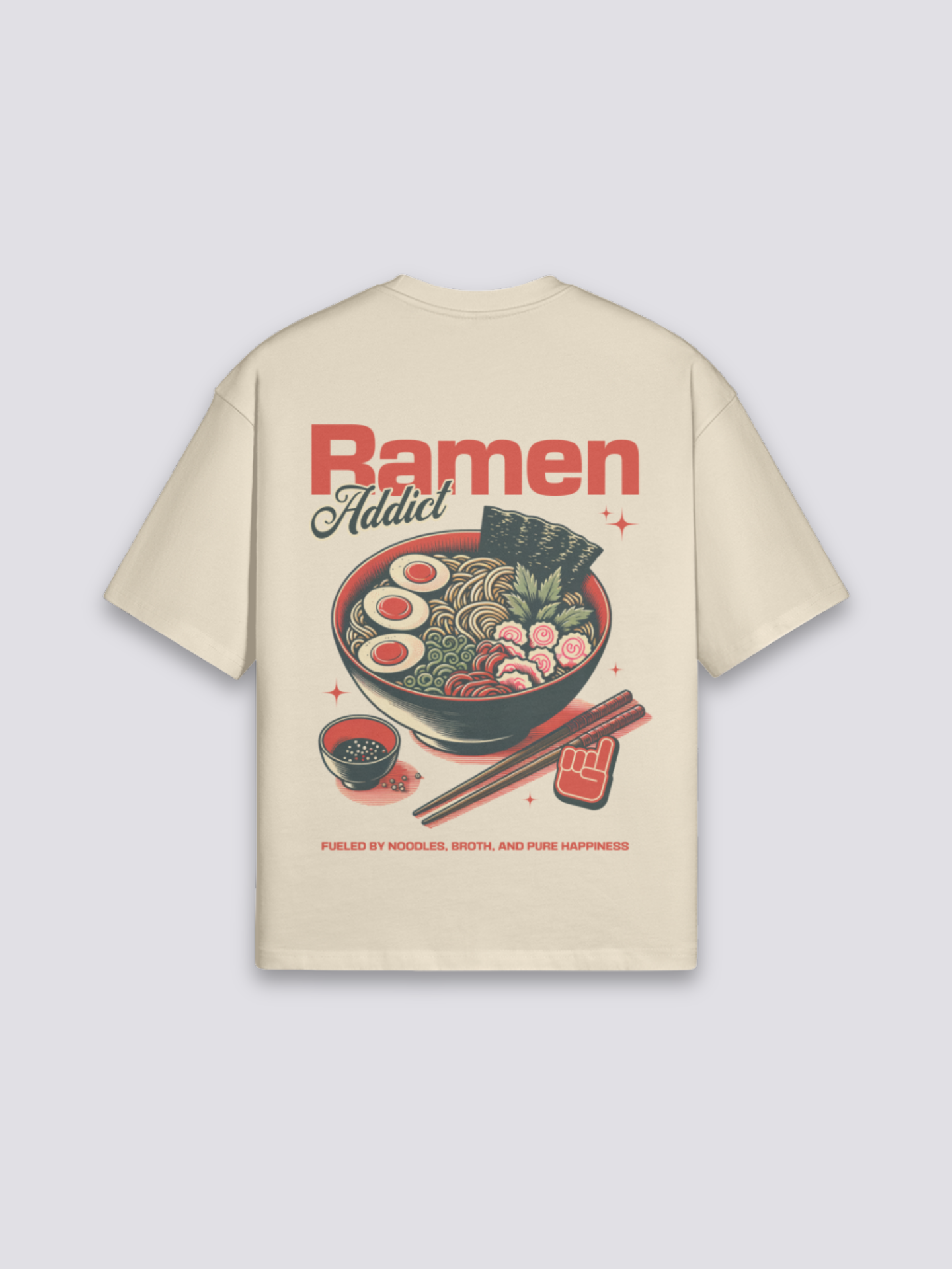 Ramen T-Shirt – Oversize, T-Shirt im japanischen Design