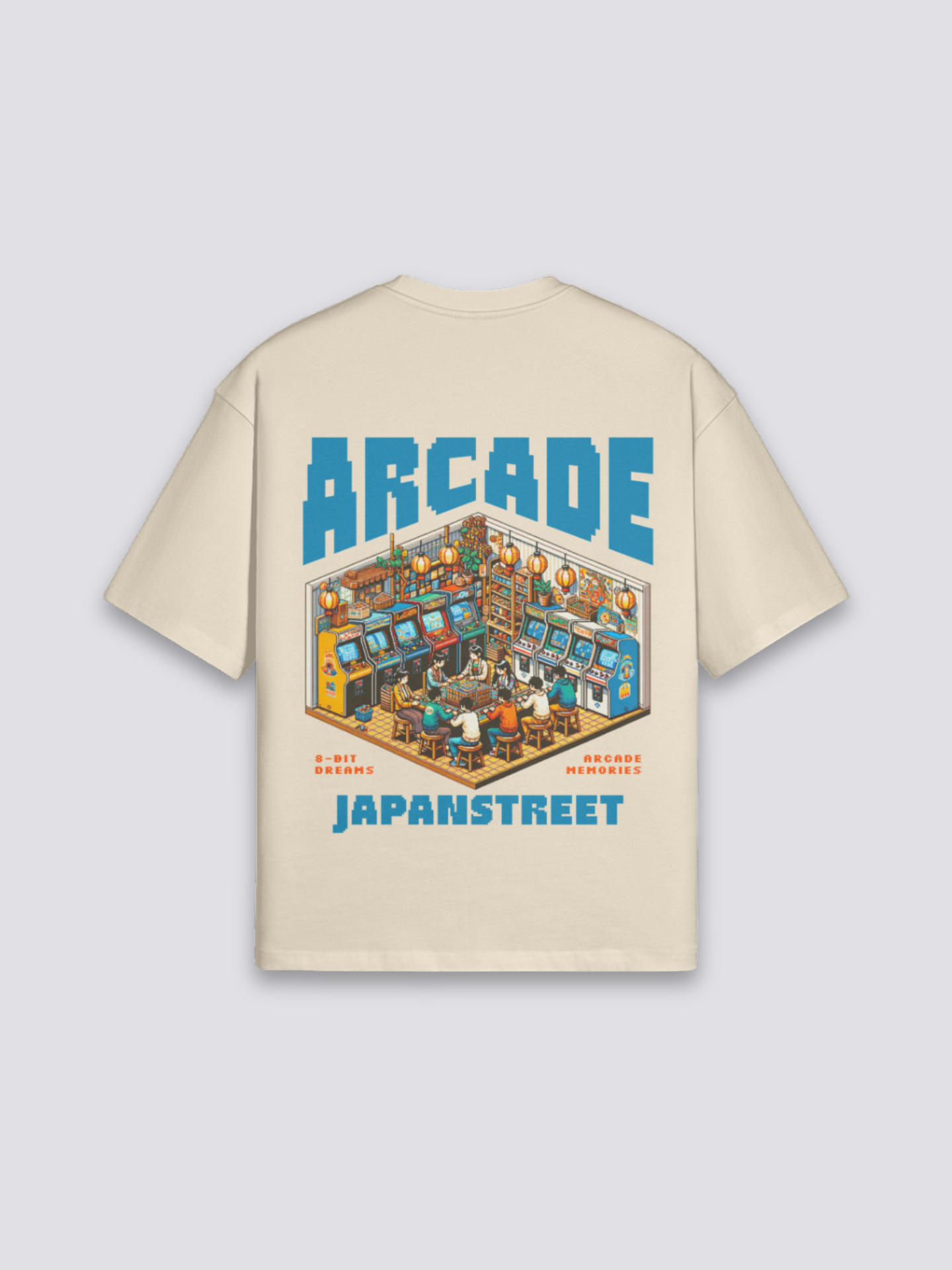 Retro Gaming T-Shirt – Oversize, T-Shirt im japanischen Design
