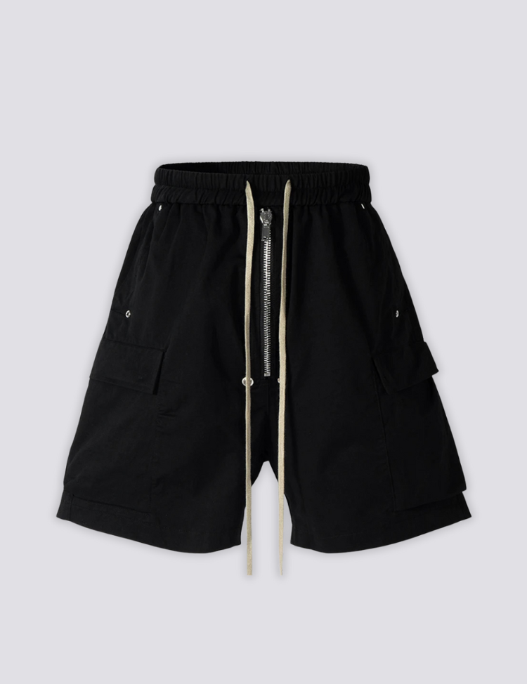 Schwarze Cargo-Shorts – Cargo Shorts im Streetwear-Stil für Herren und Damen