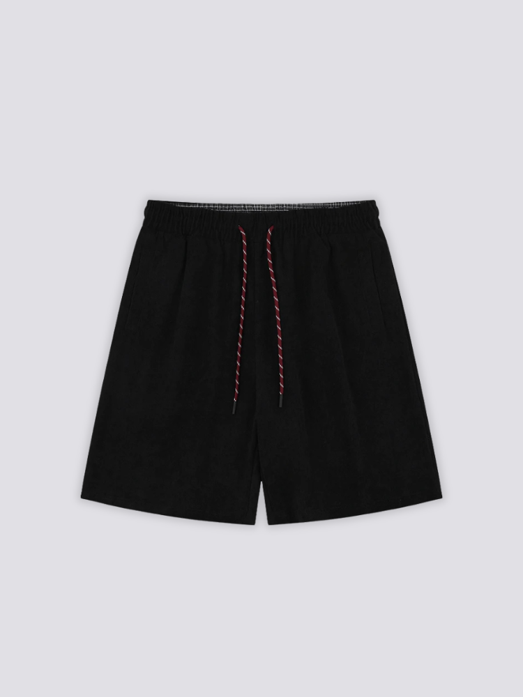 Weiße Baumwollshorts – kurz, Shorts im japanischen Design