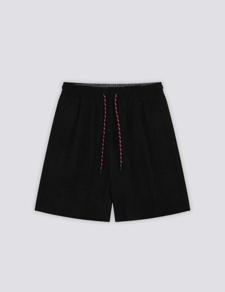 Weiße Baumwollshorts – kurz, Shorts im japanischen Design