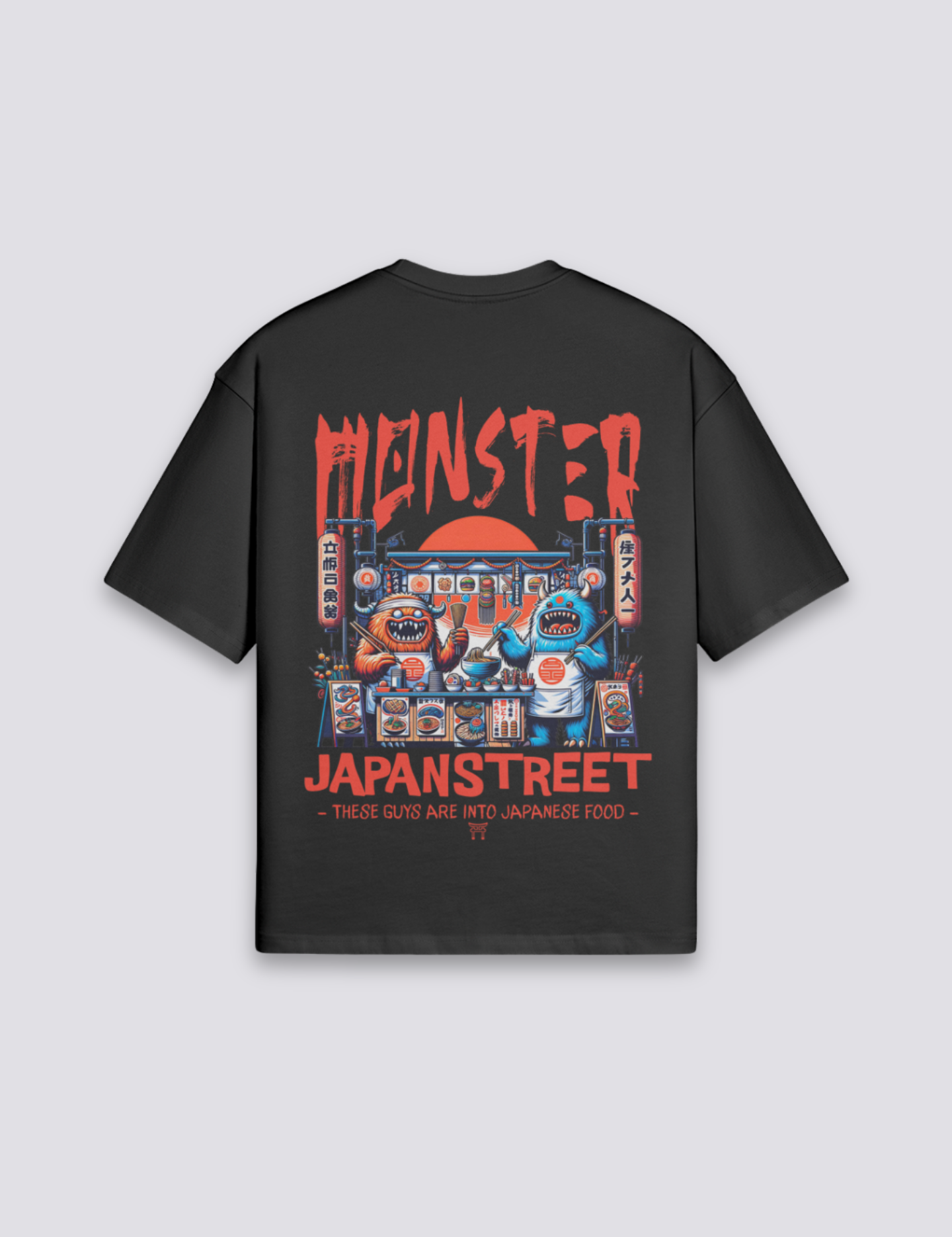 Japanisches Food-Truck-T-Shirt – Oversize, T-Shirt im japanischen Design