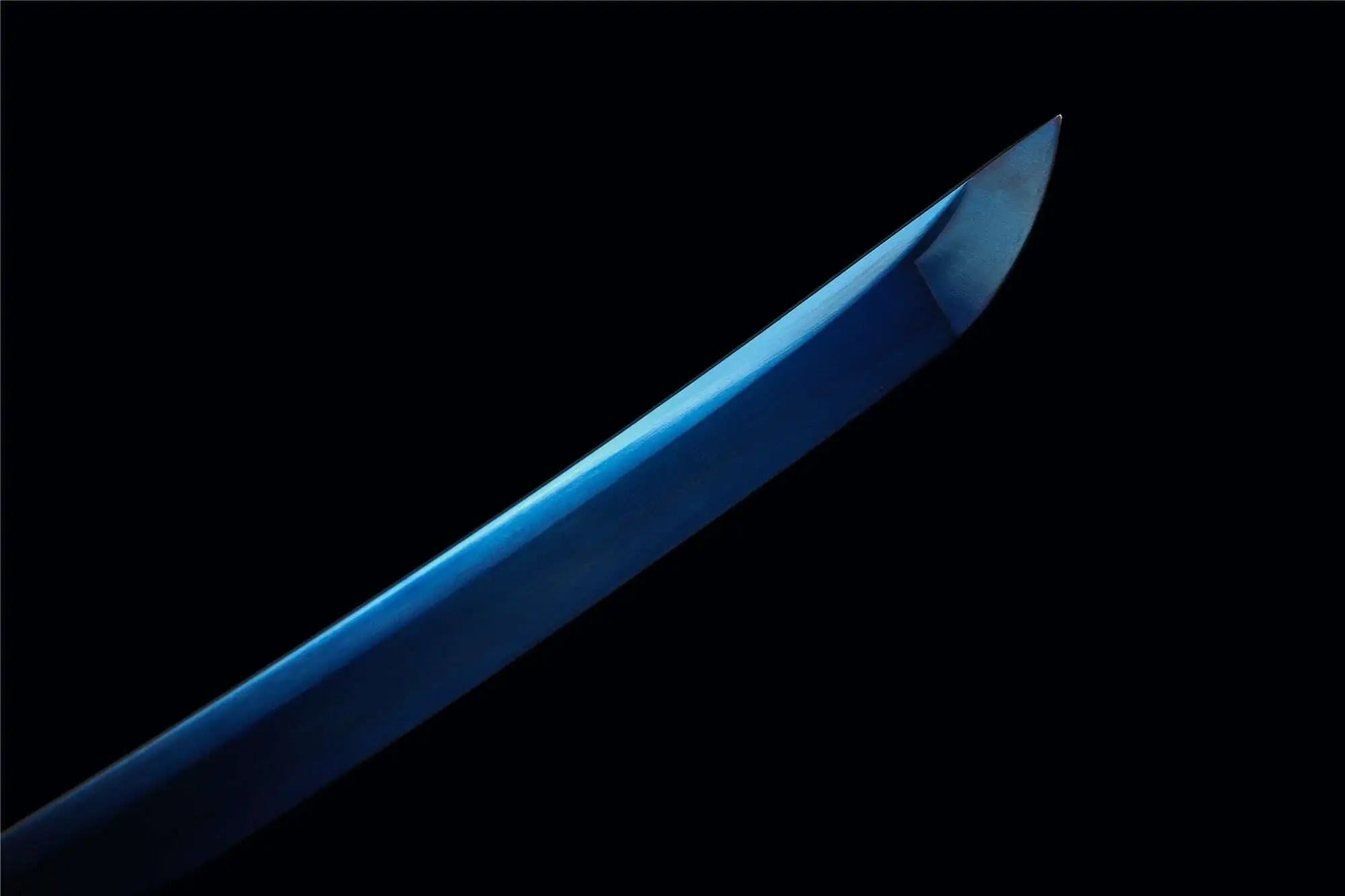 Blauer Drache Katana – Detail: scharfe Klinge, Katana japanischen Stil