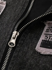 Bestickter Bomber der alten Schule '98DK' – Detail: japanisches Motiv, Bomberjacke japanischen Stil