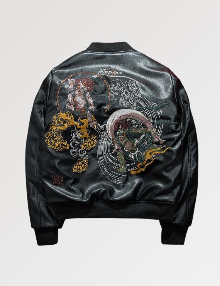 Yokai-Bomberjacke 'Azawi' – Bomberjacke im Sukajan-Stil für Herren und Damen
