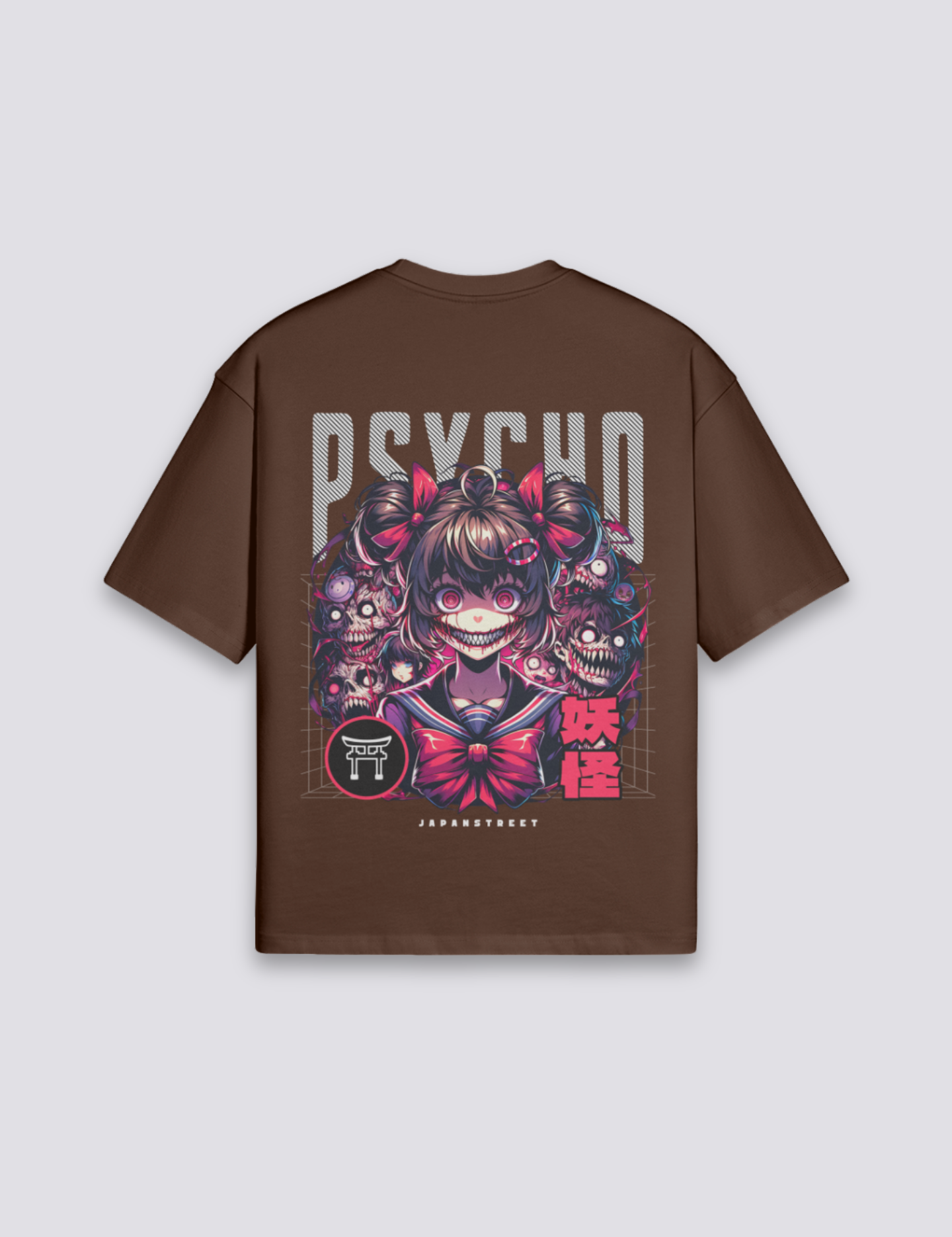 Japanisches Anime-T-Shirt – Oversize, T-Shirt im japanischen Design