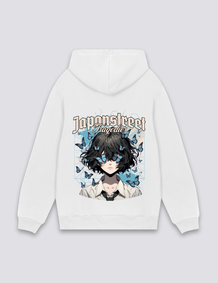 Schmetterling-Hoodie – Oversize, Hoodie im japanischen Design