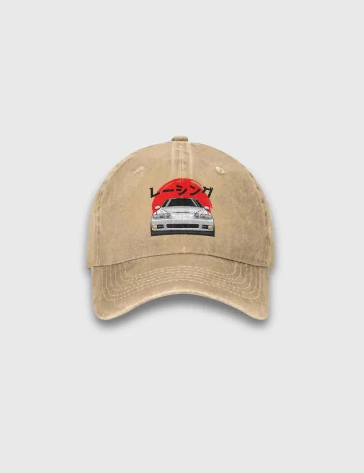 DeLorean-Cap – bestickt, Baseball Cap im japanischen Design