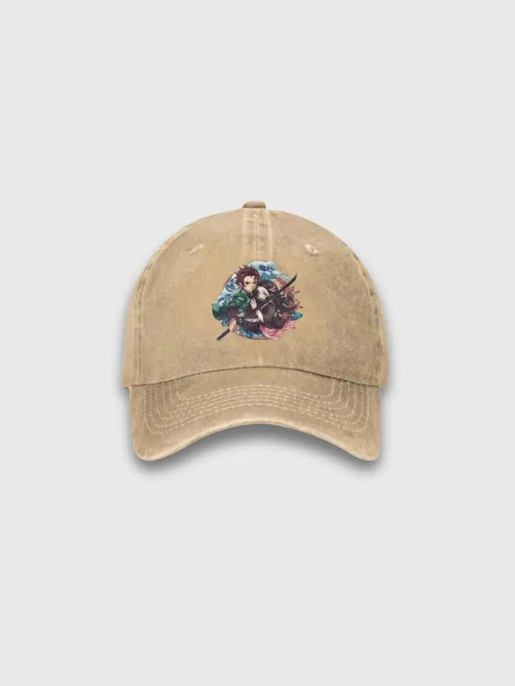 Dämonentöter-Cap – bestickt, Baseball Cap im japanischen Design