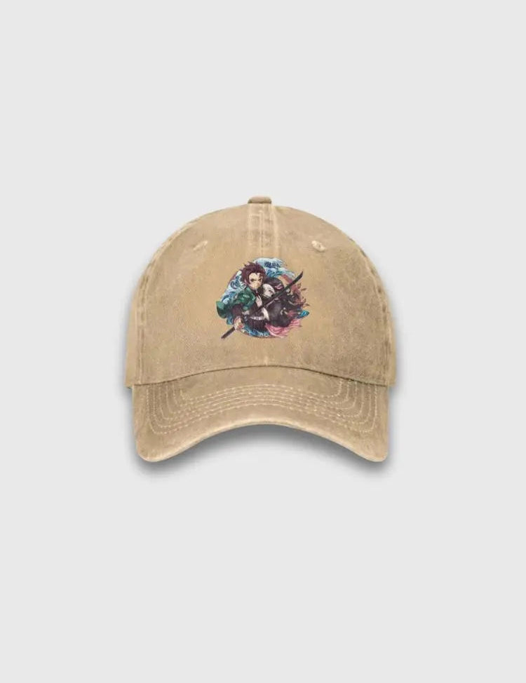 Dämonentöter-Cap – bestickt, Baseball Cap im japanischen Design