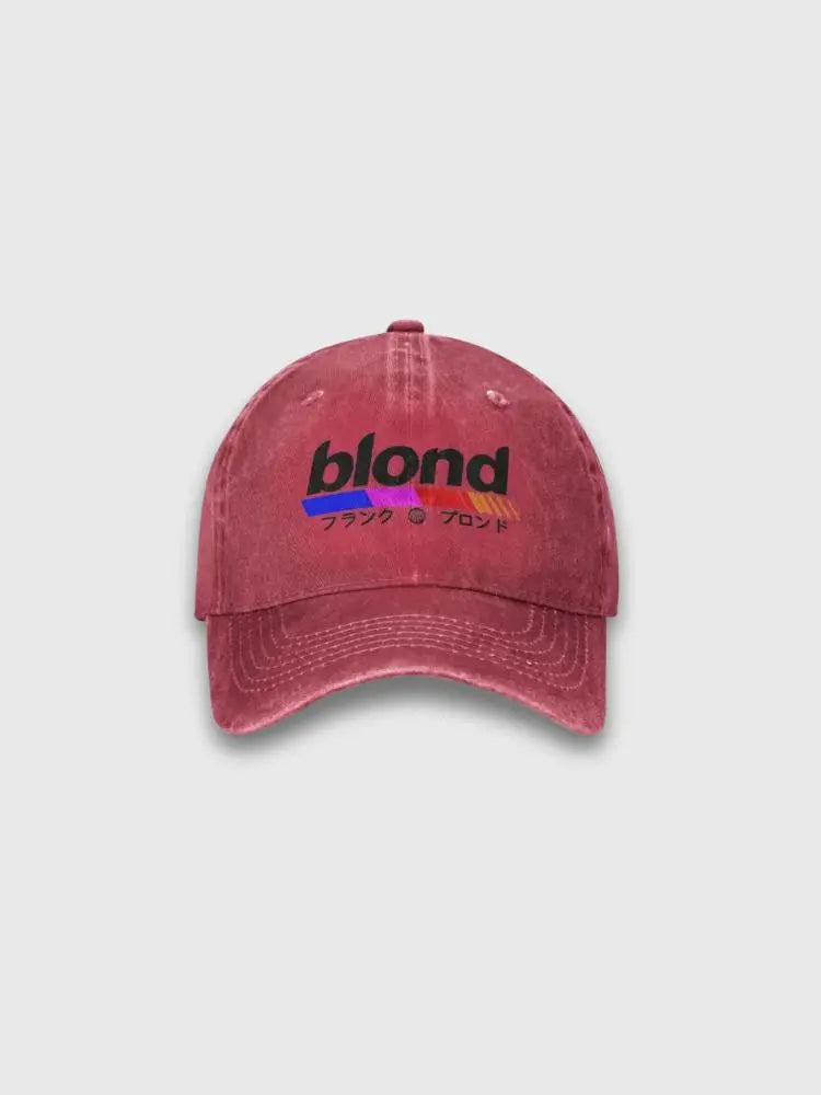 Japanische Blondinen-Cap – Detail: verstellbar, Baseball Cap japanischen Stil