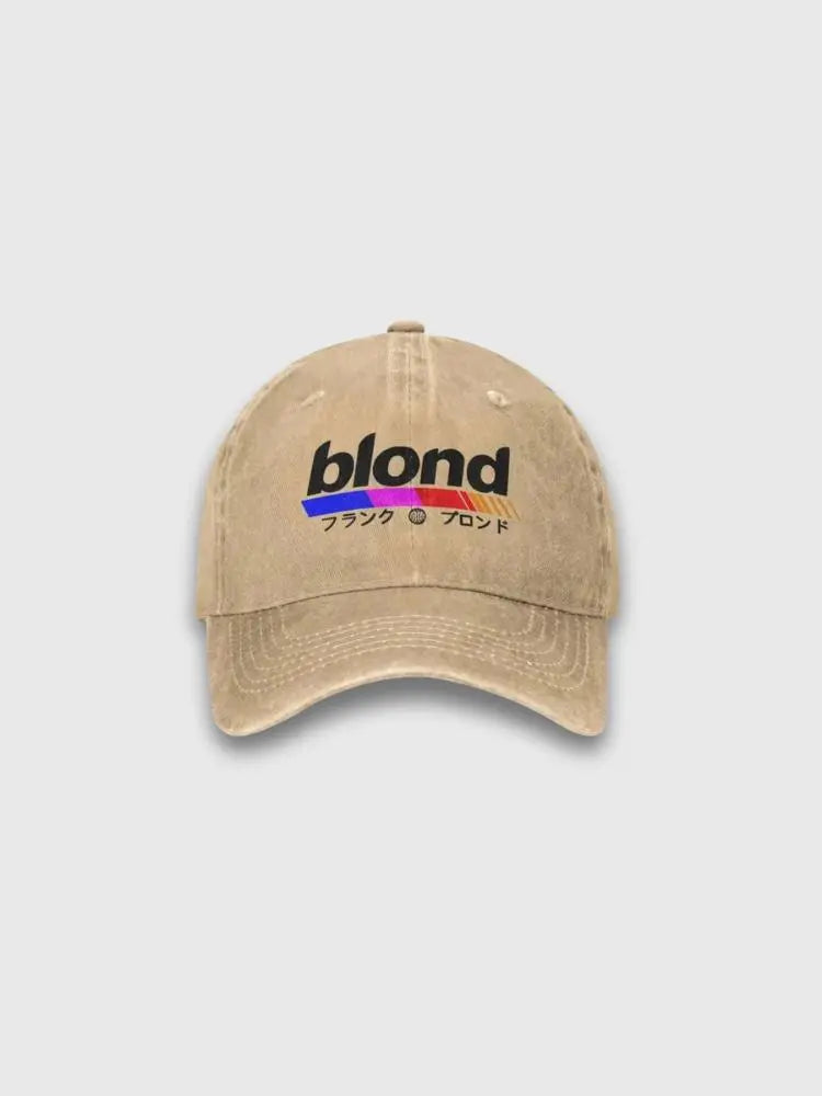 Japanische Blondinen-Cap – Baseball Cap im Streetwear-Stil für Herren und Damen