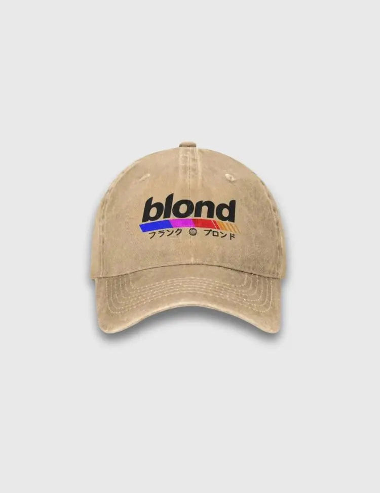 Japanische Blondinen-Cap – Baseball Cap im Streetwear-Stil für Herren und Damen