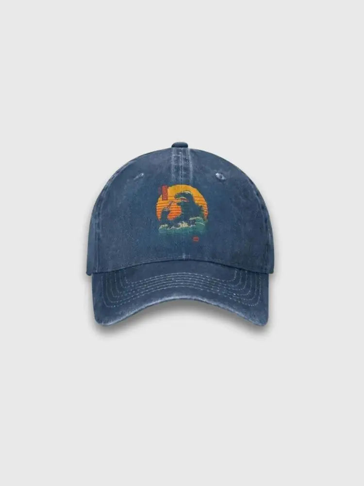 Japanische Godzilla-Cap – Baseball Cap für den Alltag, Premium-Qualität
