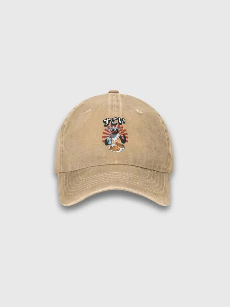 Japanische Pinguin-Cap – Baseball Cap im Streetwear-Stil für Herren und Damen