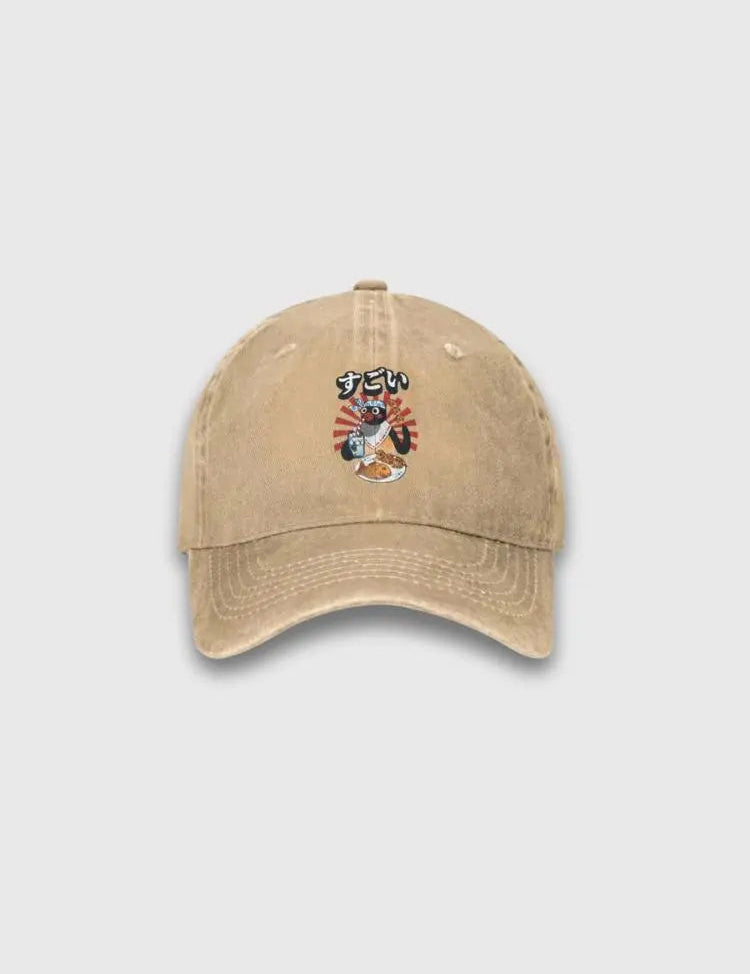 Japanische Pinguin-Cap – Baseball Cap im Streetwear-Stil für Herren und Damen