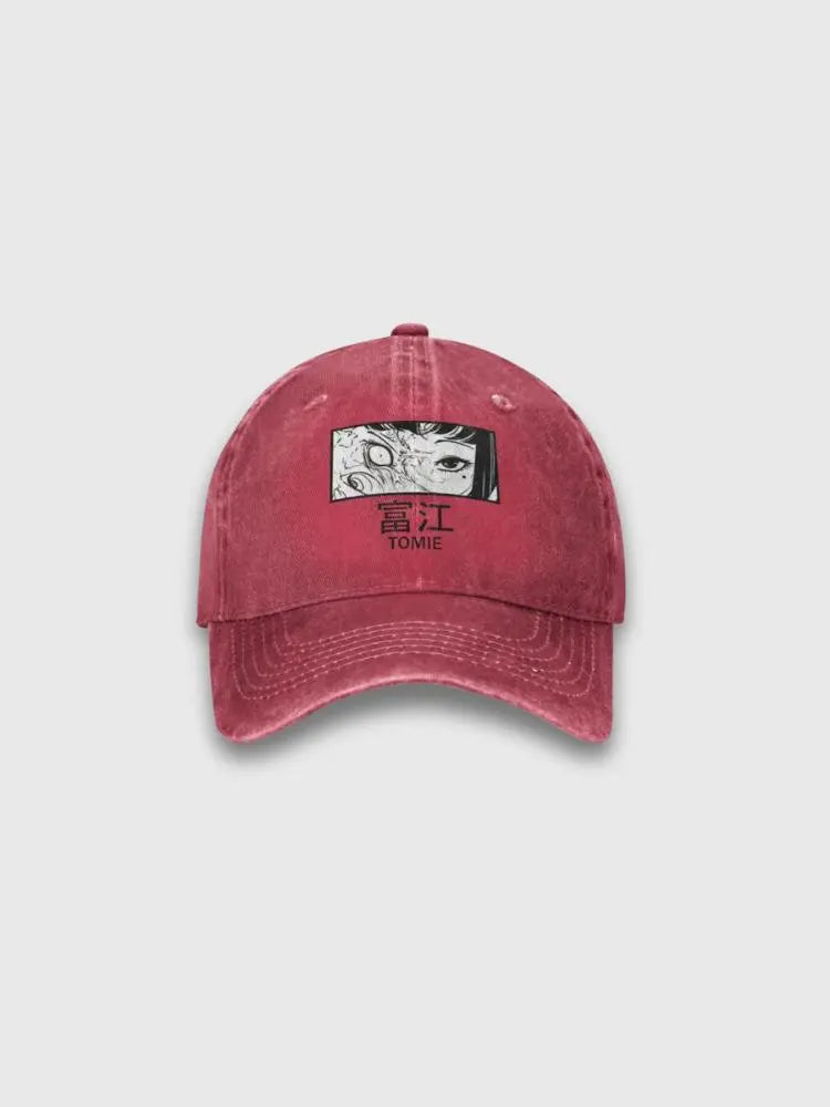 Junji Ito Tomie Cap – Detail: verstellbar, Baseball Cap japanischen Stil