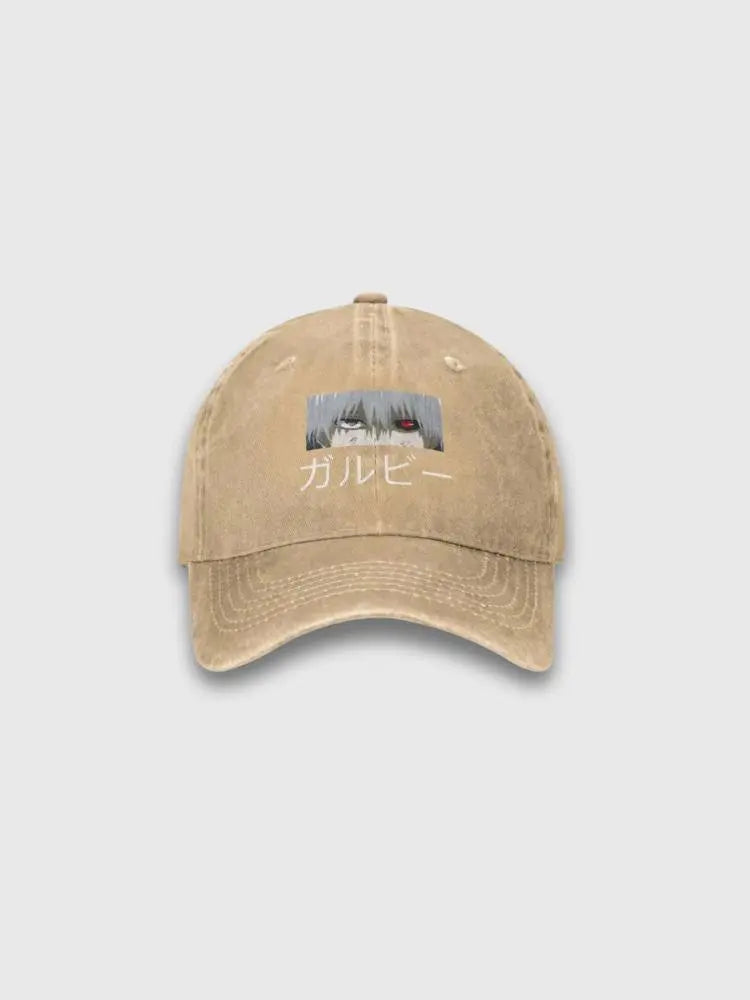 Ken Kaneki Cap – bestickt, Baseball Cap im japanischen Design