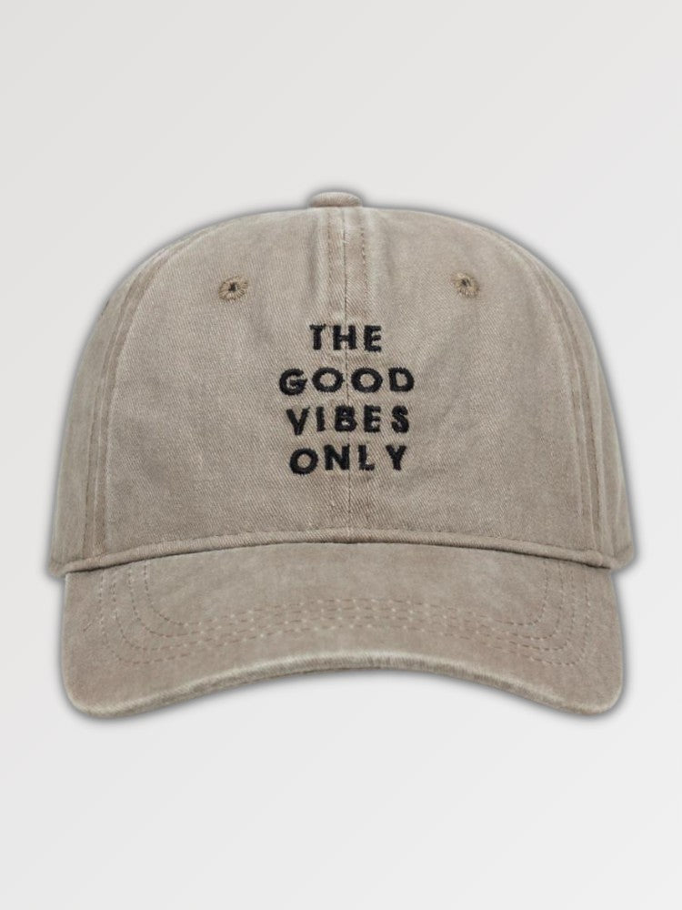 Good-Vibes-Cap – Detail: verstellbar, Baseball Cap japanischen Stil