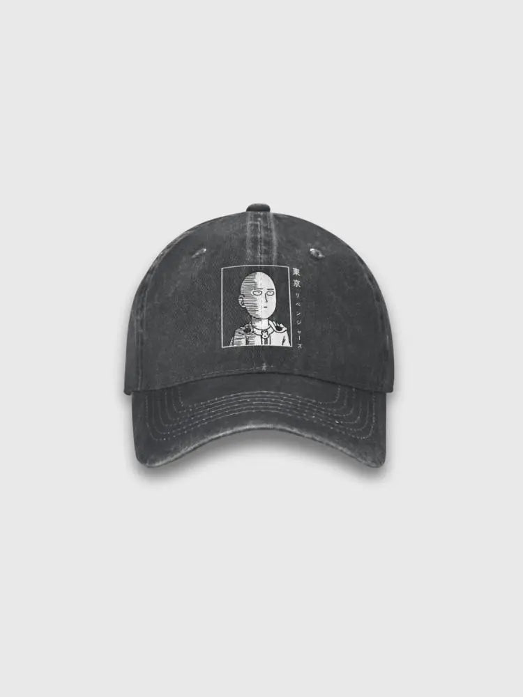 One Punch Man Cap – bestickt, Baseball Cap im japanischen Design