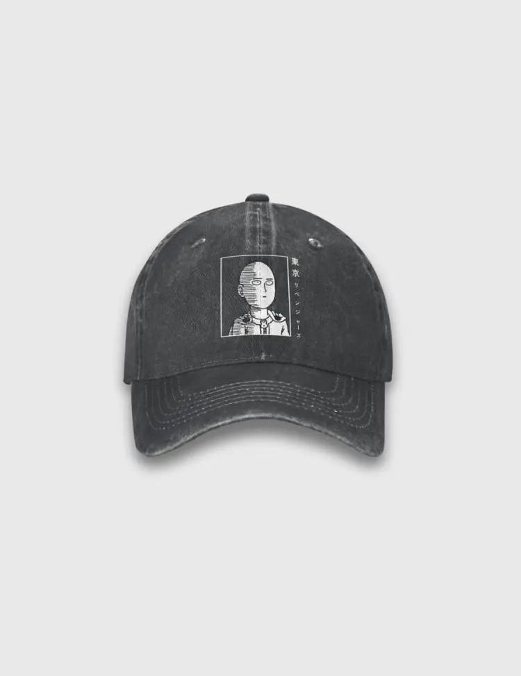 One Punch Man Cap – bestickt, Baseball Cap im japanischen Design