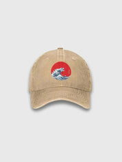 Japanische Wellen-Cap – Baseball Cap im Streetwear-Stil für Herren und Damen