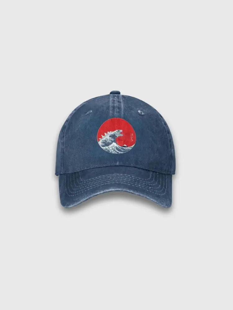 Japanische Wellen-Cap – Baseball Cap für den Alltag, Premium-Qualität