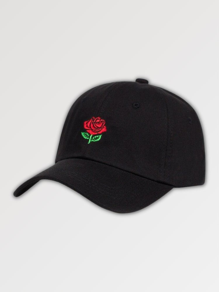 Cap mit Hanami-Rose – bestickt, Baseball Cap im japanischen Design