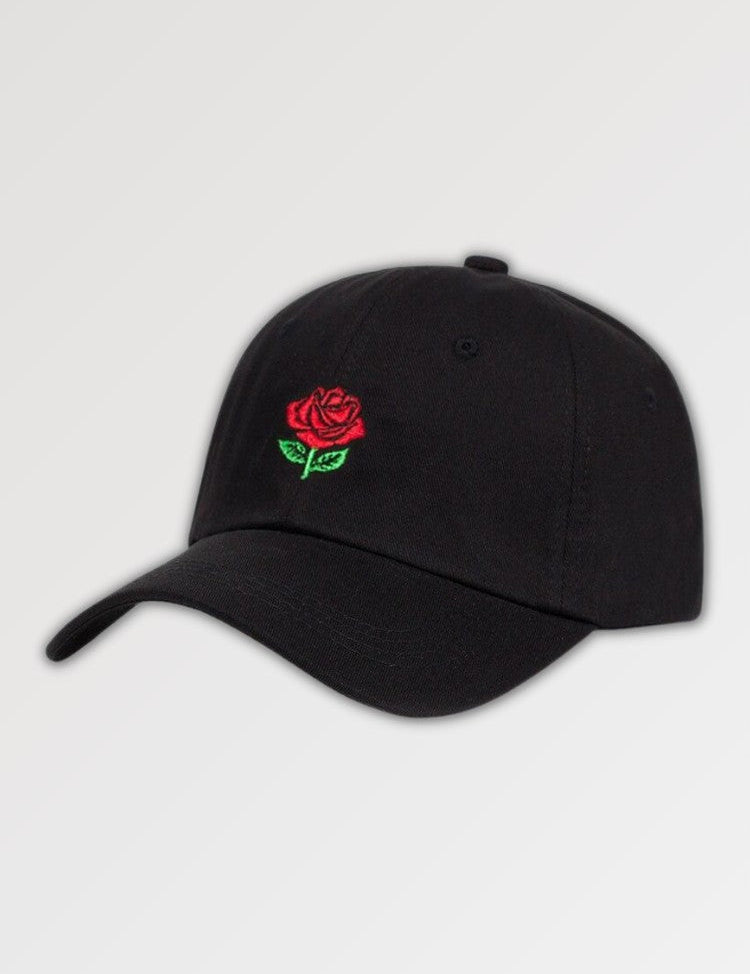 Cap mit Hanami-Rose – bestickt, Baseball Cap im japanischen Design