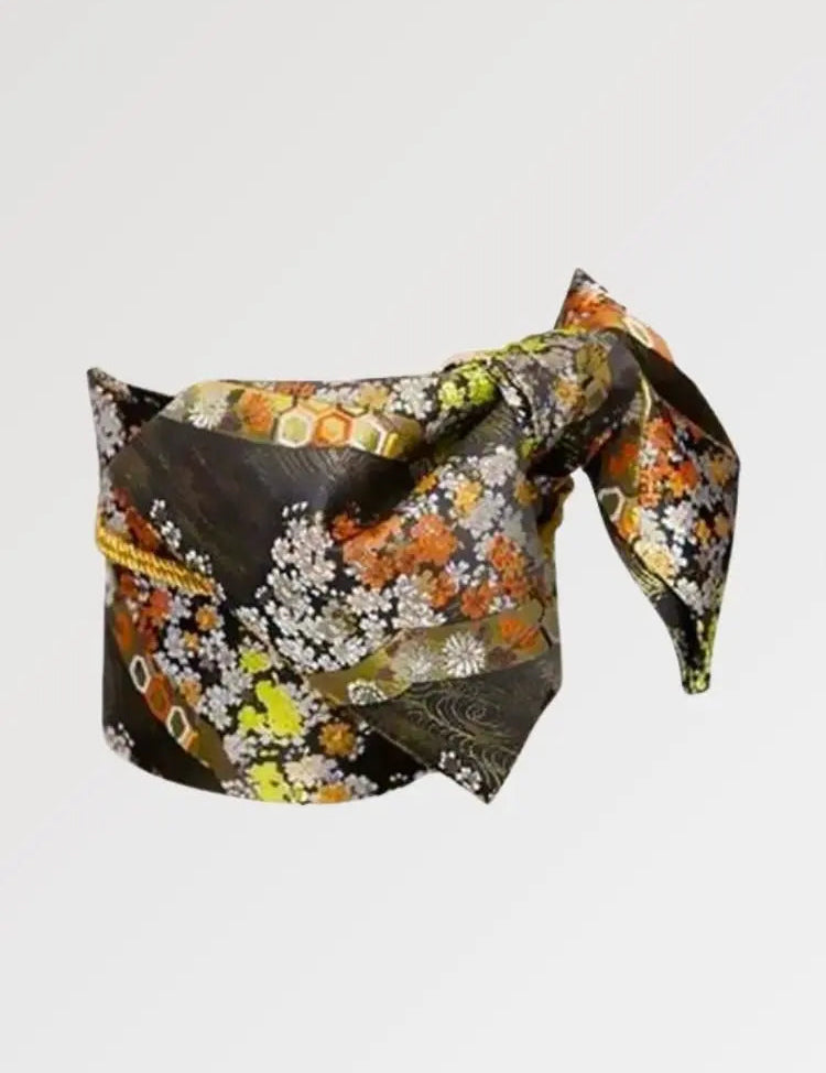 Kamel-Obi-Gürtel 'Koshiko' – Obi, traditionelles Accessoire im japanischen Design