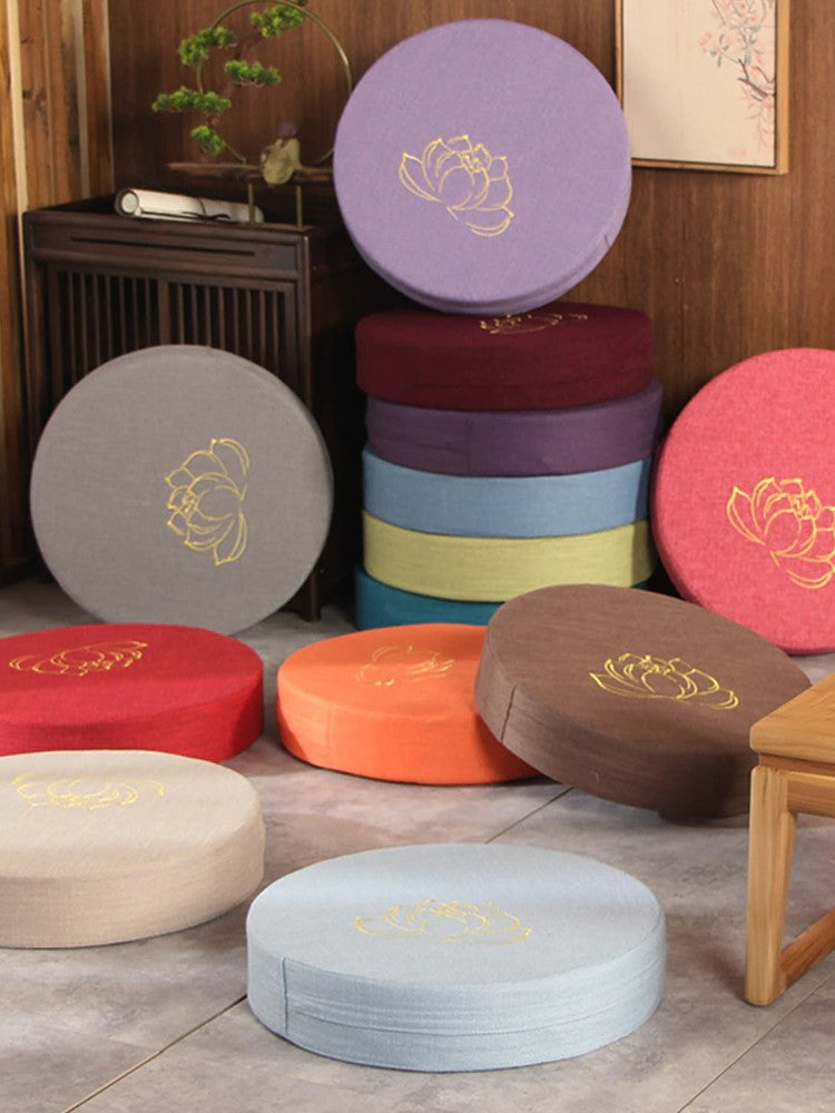 Rundes japanisches Kissen 'Yehuga' – Kissen im japanischen Stil für Unisex